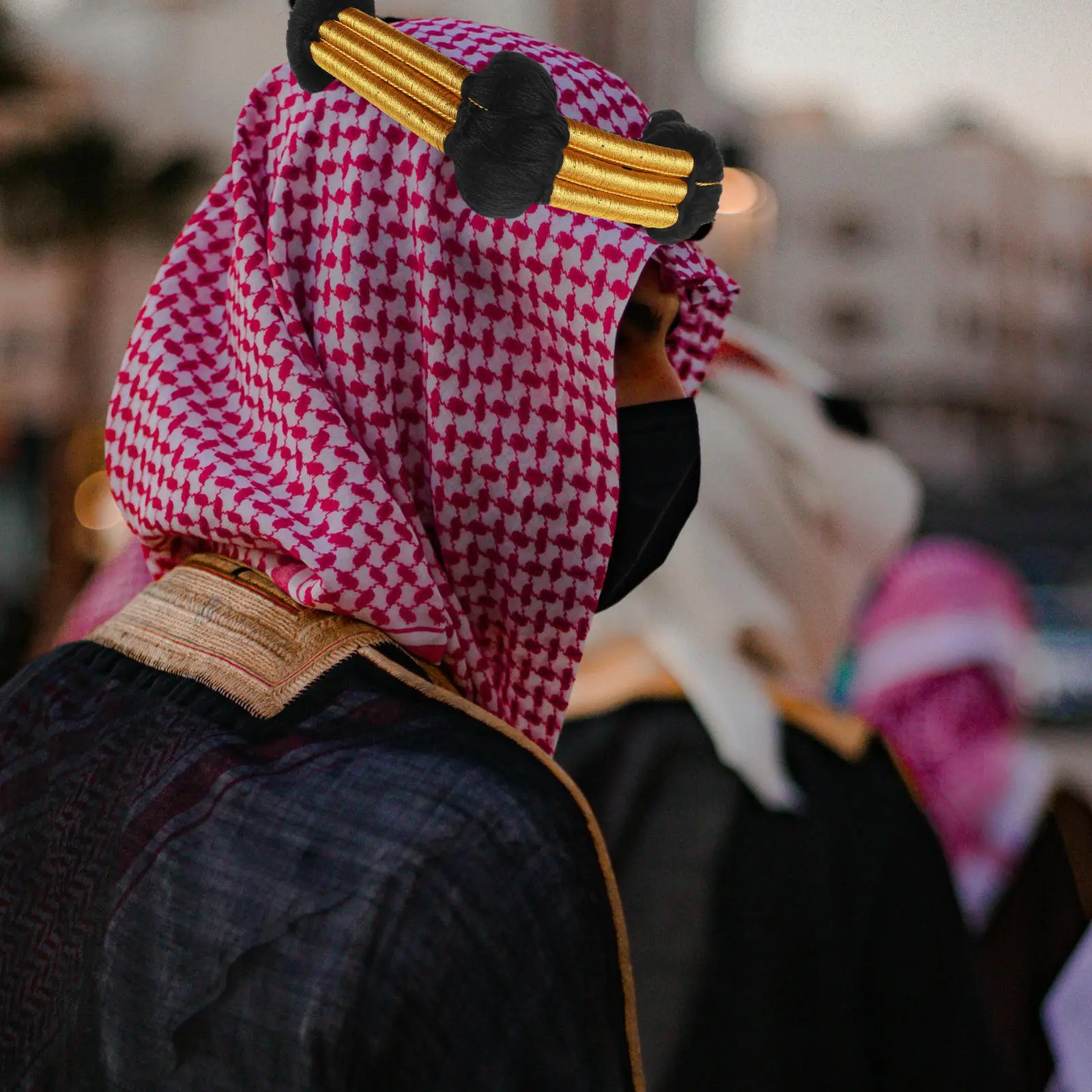 Dubai Saudi Arabian Men's Royal Headband Arab Head Scarf Rope Fashionable Soft Comfortable Head Wrapping Accessory Arabian
Dubai Saudi Arabian Men's Royal Headband Arab Head Scarf Rope Fashionable Soft Comfortable Head Wrapping Accessory Arabian