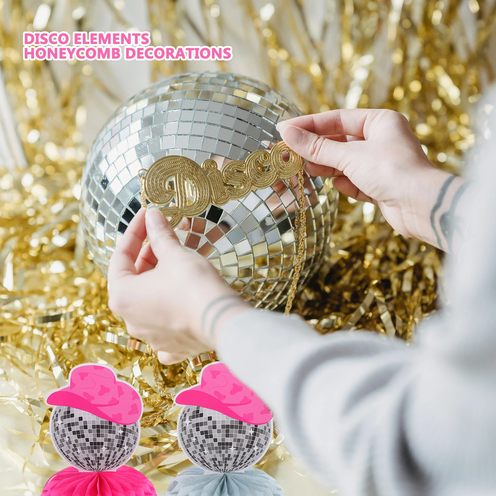 Hat Cowboy Decoration Birthday Party Layout Prop Soft Paper Disco Honeycomb Adornments
Hat Cowboy Decoration Birthday Party Layout Prop Soft Paper Disco Honeycomb Adornments