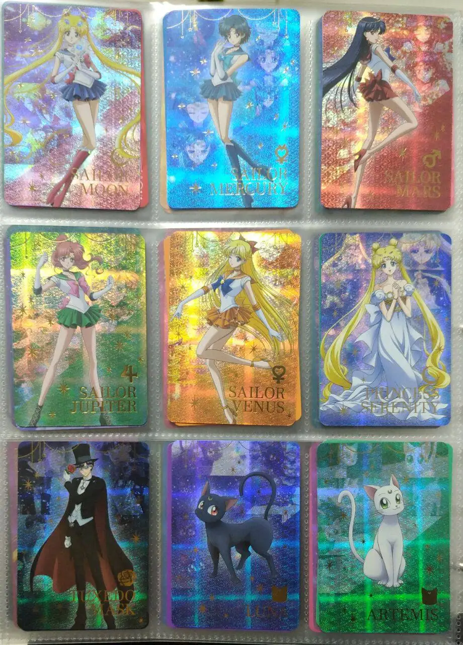 DIY 9pcs/set Sailor Moon Self Control Collect Signature Trading Flash Card Anime Cartoon Gift
DIY 9pcs/set Sailor Moon Self Control Collect Signature Trading Flash Card Anime Cartoon Gift