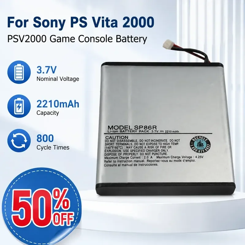 For Sony PS Vita 2000 PSV2000 Game Console Battery SP86R
For Sony PS Vita 2000 PSV2000 Game Console Battery SP86R