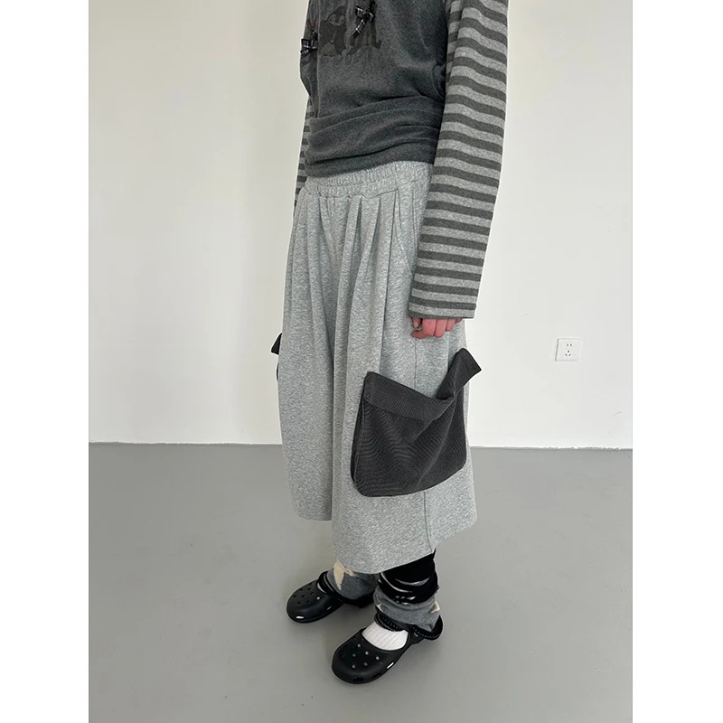 Spring 2026 Korean Sle Wide Leg Pants Color Blo Casual ey Sweatpants Versatile Comfortable Commute Faion l Waist
Spring 2026 Korean Sle Wide Leg Pants Color Blo Casual ey Sweatpants Versatile Comfortable Commute Faion l Waist