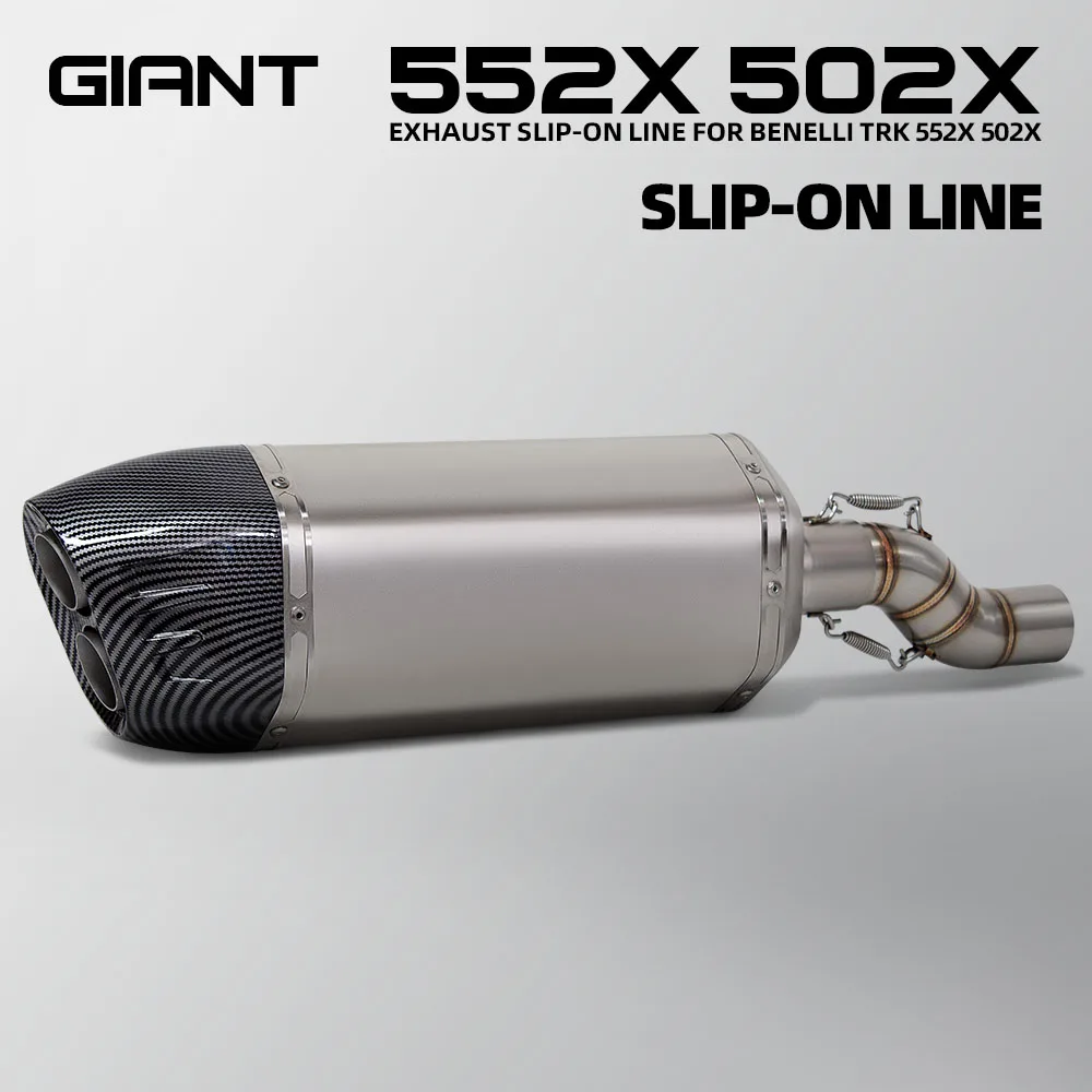 TRK552X exhaust Slip on Line Tube For Benelli TRK502X TRK552X TRK 502X/552X motorcycle exhaust mid pipe adventure moto muffler
TRK552X exhaust Slip on Line Tube For Benelli TRK502X TRK552X TRK 502X/552X motorcycle exhaust mid pipe adventure moto muffler