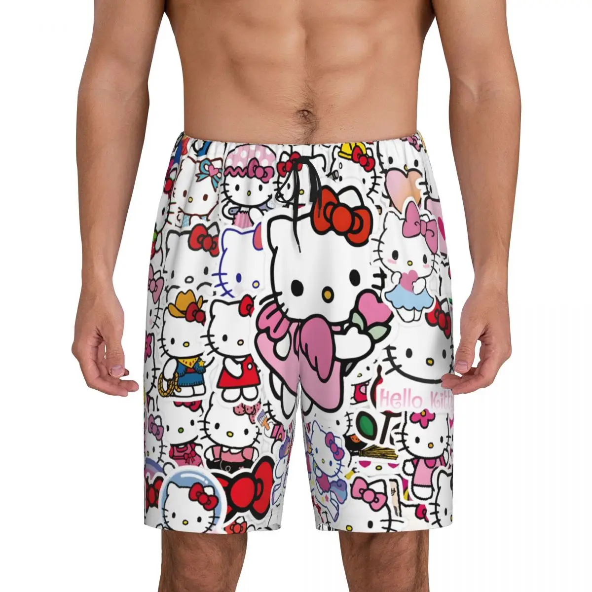 Изготовленные на заказ пижамные шорты Sanrio Cat Hello Kitty, мужская одежда для сна, эластичные шорты для сна с карманами
Изготовленные на заказ пижамные шорты Sanrio Cat Hello Kitty, мужская одежда для сна, эластичные шорты для сна с карманами