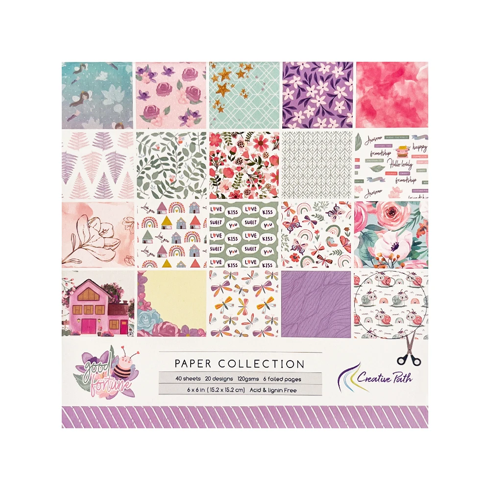 Creative Path Scrapbooking Paper 6 Inches Single Side Printed Origami Paper Flower Pattern Decorative Scrapbook Background Paper
Creative Path Scrapbooking Paper 6 Inches Single Side Printed Origami Paper Flower Pattern Decorative Scrapbook Background Paper