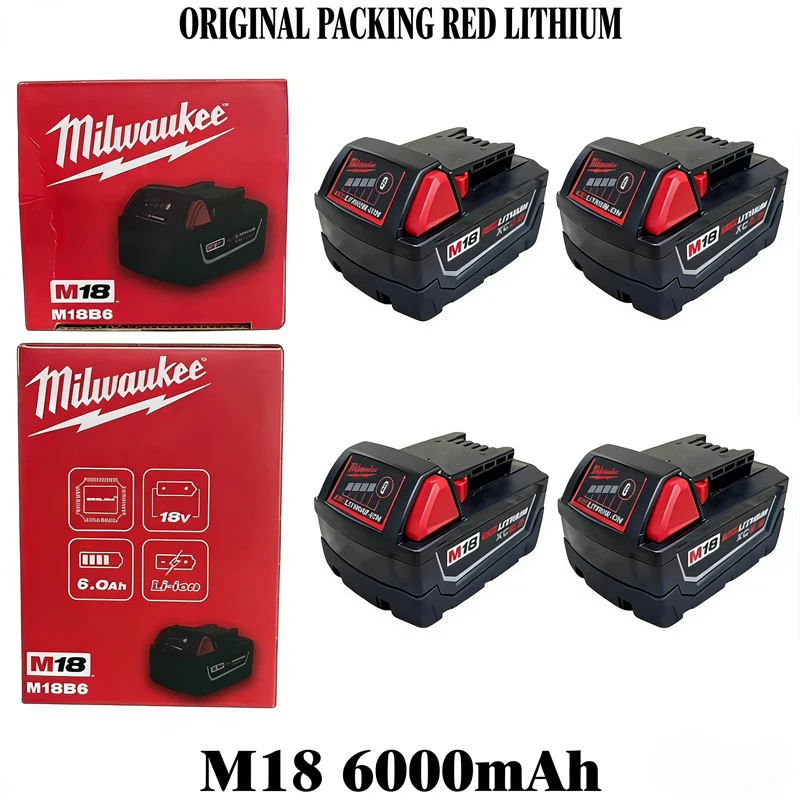 New 100% Milwaukee M18 6.0Ah High Output Battery 18V Lithium-ion Rechargeable for Milwaukee M18 Cordless Power Tools
New 100% Milwaukee M18 6.0Ah High Output Battery 18V Lithium-ion Rechargeable for Milwaukee M18 Cordless Power Tools