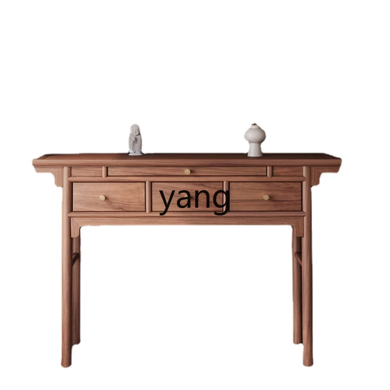 Yjq Solid Wood Altar Incense Burner Table Black Walnut Tribute Table Buddha Shrine Enshrine God of Wealth Guanyin
Yjq Solid Wood Altar Incense Burner Table Black Walnut Tribute Table Buddha Shrine Enshrine God of Wealth Guanyin
