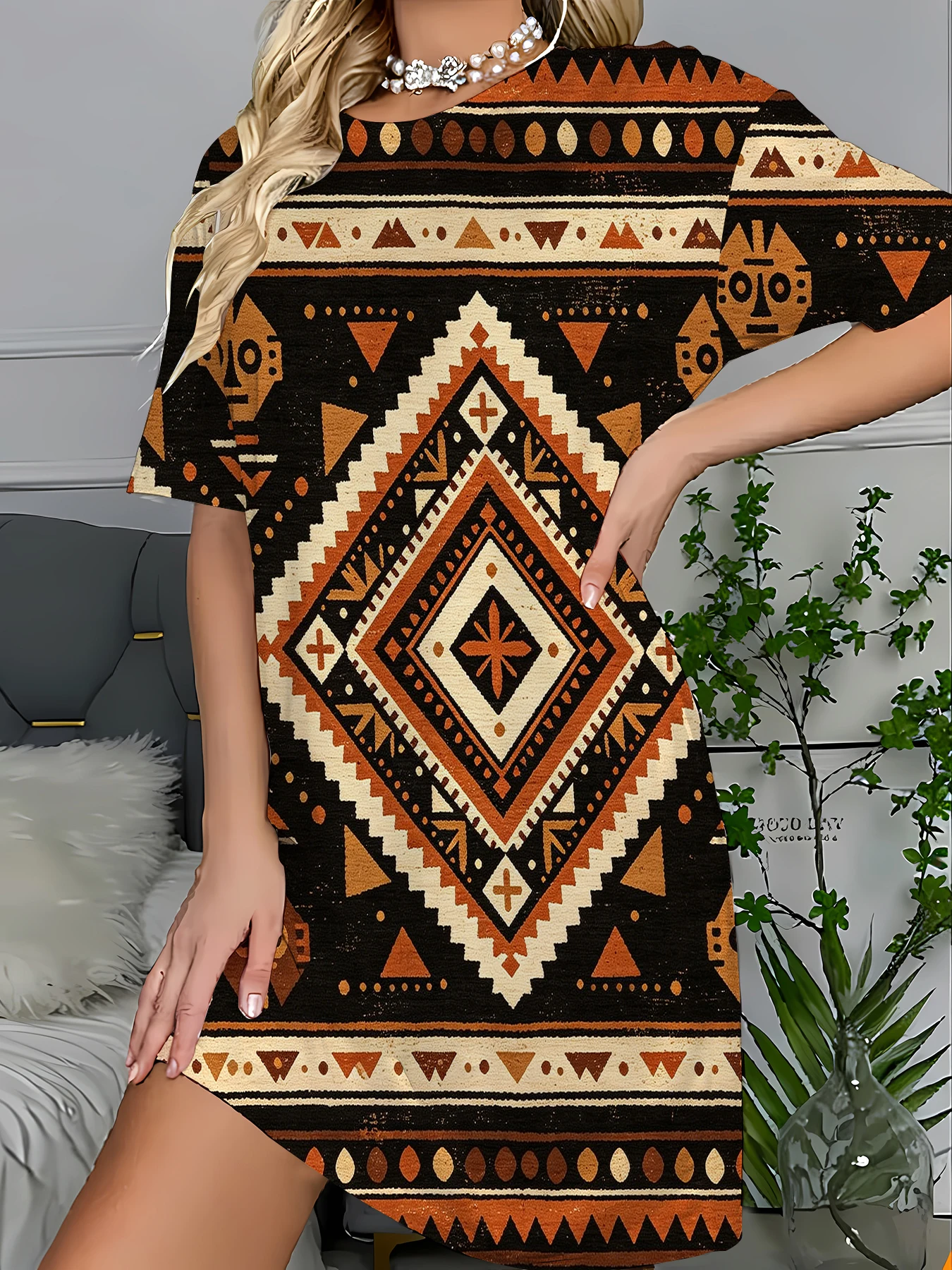 Women's Striped Print Sleep Dress Loose T-Shirt Nightgown Cozy Summer Loungewear
Women's Striped Print Sleep Dress Loose T-Shirt Nightgown Cozy Summer Loungewear