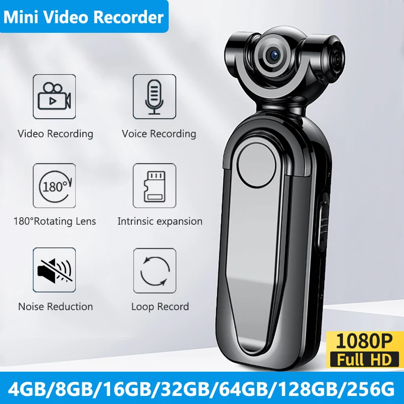 256GB Mini Video Audio Digital Camera Voice Recorder HD Noise Reduction Sports DV DVR Recording Dictaphone 4G-128GB Micro Camera
256GB Mini Video Audio Digital Camera Voice Recorder HD Noise Reduction Sports DV DVR Recording Dictaphone 4G-128GB Micro Camera