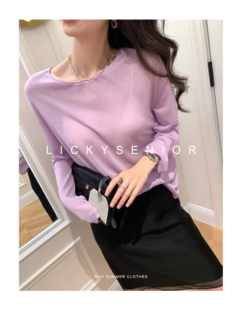 2025 Summer New Solid Color Round Neck Women's Short Sleeve T-shirt Sunscreen and Slimming, Simple and Casual Long Sleeve Top
2025 Summer New Solid Color Round Neck Women's Short Sleeve T-shirt Sunscreen and Slimming, Simple and Casual Long Sleeve Top