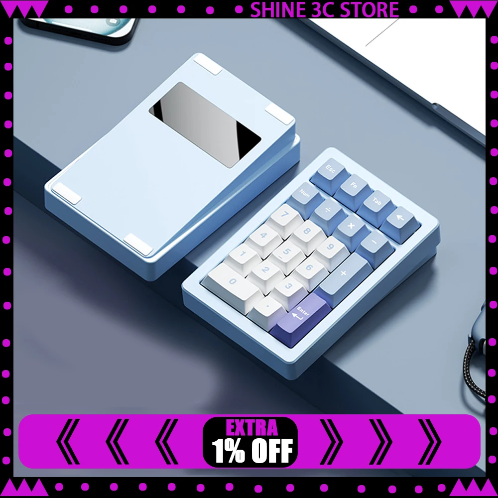 MR Panda20 Num Keypad CNC Aluminum Wireless BT 2.4G Support DIY Switch RGB QMK VIA Hot Swap Customized Mini Number Keyboard
MR Panda20 Num Keypad CNC Aluminum Wireless BT 2.4G Support DIY Switch RGB QMK VIA Hot Swap Customized Mini Number Keyboard