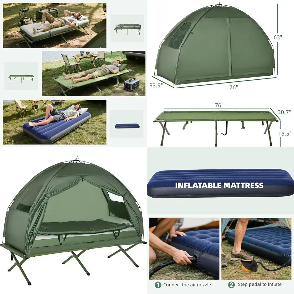 Портативная кроватка-палатка для кемпинга 4-в-1 с матрасом, подушкой, спальным мешком и сумкой для переноски для приключений на открытом воздухе
Портативная кроватка-палатка для кемпинга 4-в-1 с матрасом, подушкой, спальным мешком и сумкой для переноски для приключений на открытом воздухе