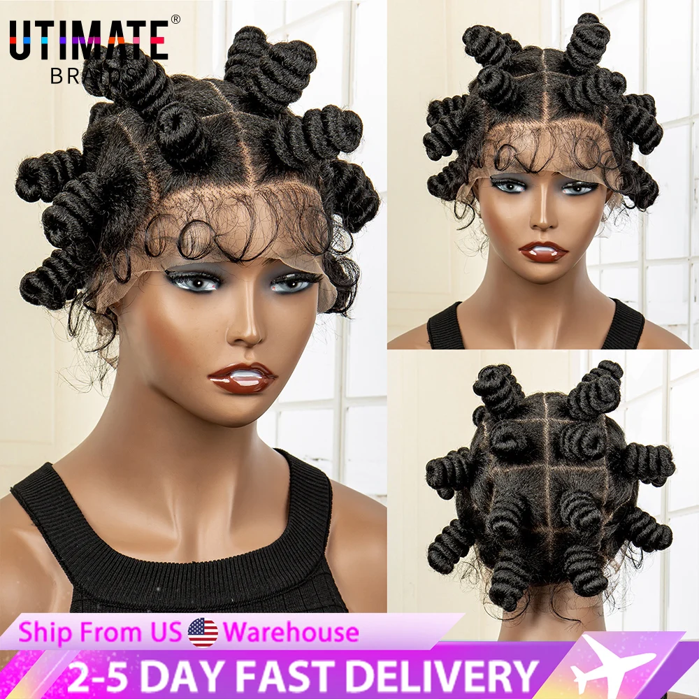Bantu Knots Lace Wigs Synthetic Full Lace Bantu Braiding Hair Wigs for African Women 6 Inches Short Lace Wig with Baby Hair
Bantu Knots Lace Wigs Synthetic Full Lace Bantu Braiding Hair Wigs for African Women 6 Inches Short Lace Wig with Baby Hair