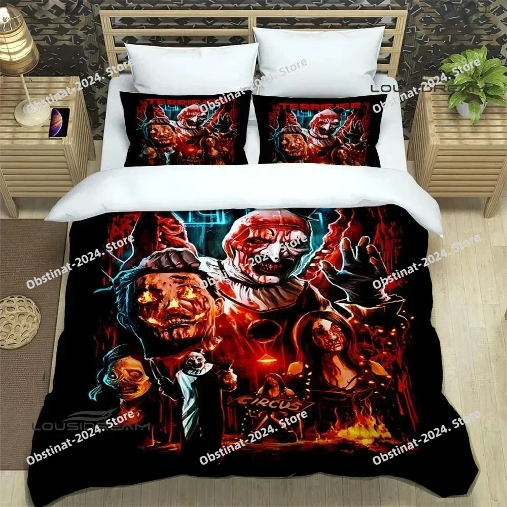 Terrifier horror printed Bedding Sets exquisite bed supplies set duvet cover bed comforter set bedding set luxury birthday gift
Terrifier horror printed Bedding Sets exquisite bed supplies set duvet cover bed comforter set bedding set luxury birthday gift
