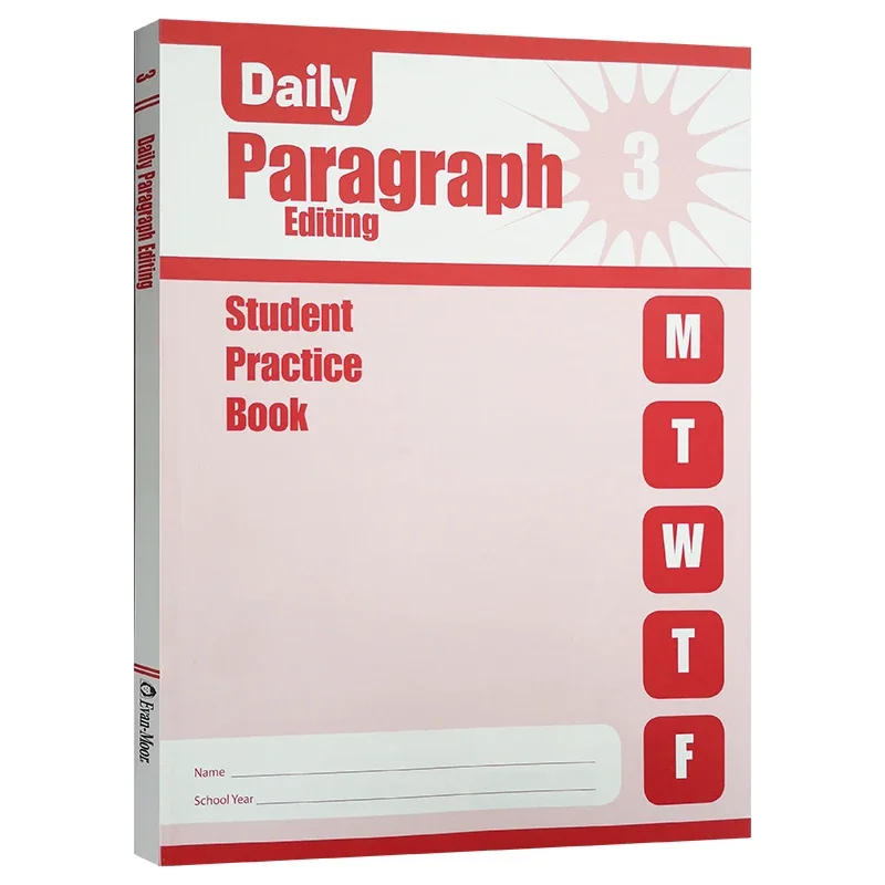 Evan-Moor Daily Paragraph Editing, Grade 3 SE Workbook,aged 7 8 9 10, English book 9781609633431
Evan-Moor Daily Paragraph Editing, Grade 3 SE Workbook,aged 7 8 9 10, English book 9781609633431