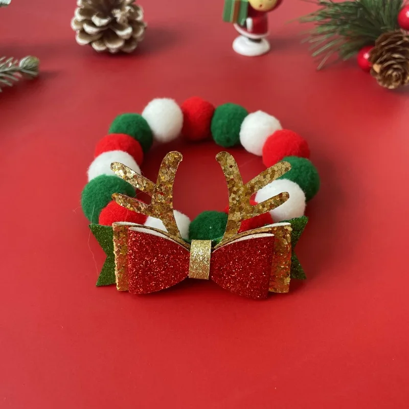 Christmas Pet Collar Cute Fur Ball Necklace For Dog Cat Bunny Navidad New Year Decoration Collar Festival Party Decoration Gifts 
Christmas Pet Collar Cute Fur Ball Necklace For Dog Cat Bunny Navidad New Year Decoration Collar Festival Party Decoration Gifts