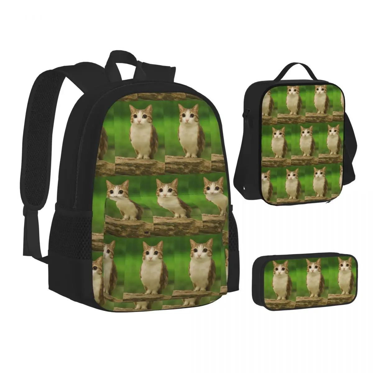 Meowl Cat Owl Funny Internet Trendy Meme Backpacks Students Bookbag School Bags Kids Rucksack Lunch Bag Pen Bag Three-Piece Set
Meowl Cat Owl Funny Internet Trendy Meme Backpacks Students Bookbag School Bags Kids Rucksack Lunch Bag Pen Bag Three-Piece Set