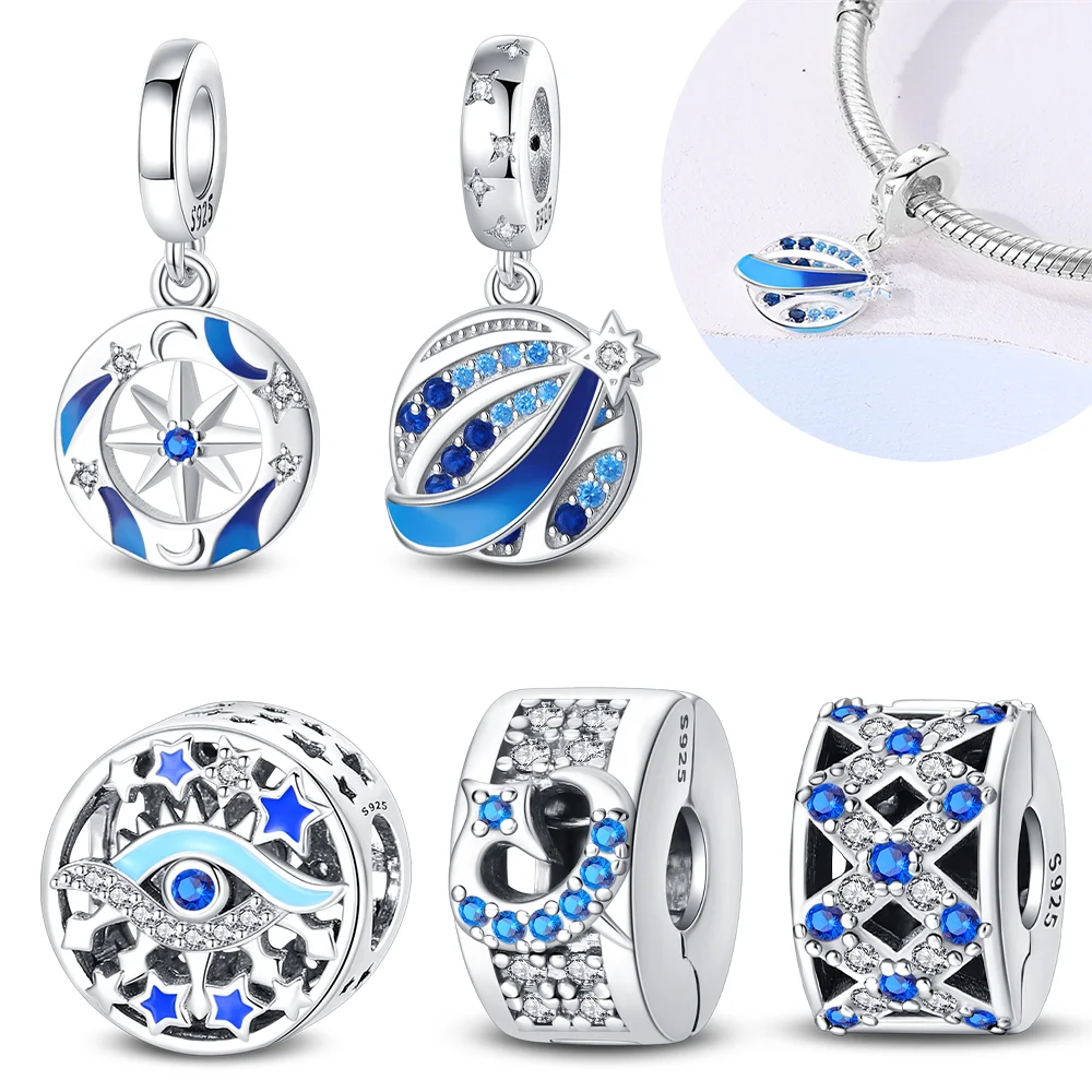 925 Sterling Silver Certified Original Charms Moon and Star Pendant Round Beads Beads Fit Bracelet Women Jewelry Fine Gift Diy
925 Sterling Silver Certified Original Charms Moon and Star Pendant Round Beads Beads Fit Bracelet Women Jewelry Fine Gift Diy