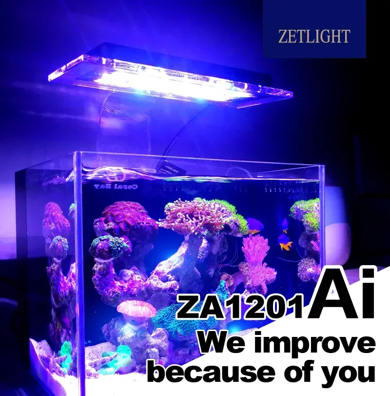 Zetlight ZA-1201 22W AI Smart WiFi Marine LED Light White-Blue Spectrum Ideal for SPS/LPS Coral Growth & Color in Aquariums
Zetlight ZA-1201 22W AI Smart WiFi Marine LED Light White-Blue Spectrum Ideal for SPS/LPS Coral Growth & Color in Aquariums