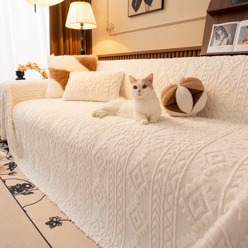 Sofa Cover Thickened Autumn and Winter Solid Color Non-slip Wear-resistant Warm and Dustproof Seat Cushion Home Textile
Sofa Cover Thickened Autumn and Winter Solid Color Non-slip Wear-resistant Warm and Dustproof Seat Cushion Home Textile