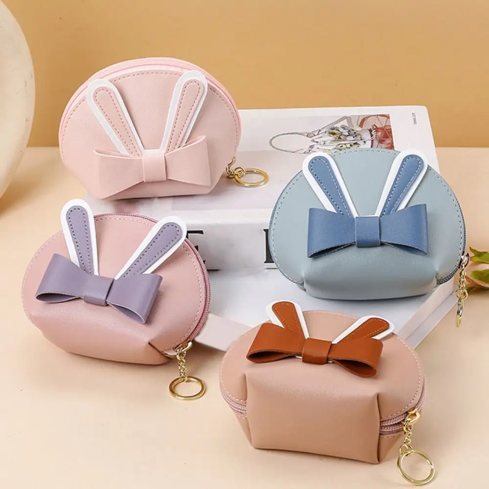 Creative Multifunctional Coin Purse Catoon Bow Portable Mini Wallet Card Holder Zipper with Keychain Makeup Storage Bag
Creative Multifunctional Coin Purse Catoon Bow Portable Mini Wallet Card Holder Zipper with Keychain Makeup Storage Bag