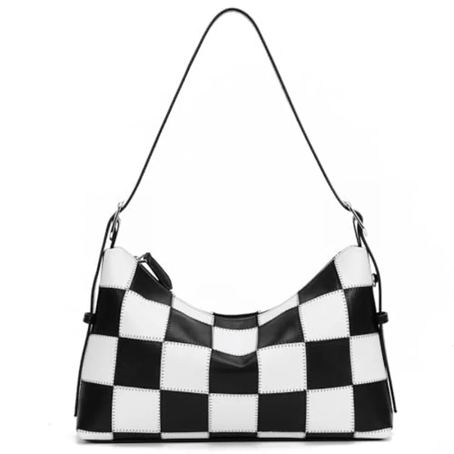Checkered Shoulder Bag for Women Classic and Purse Trendy Crossbody Purse Leather Totes Hobo Handbag
Checkered Shoulder Bag for Women Classic and Purse Trendy Crossbody Purse Leather Totes Hobo Handbag