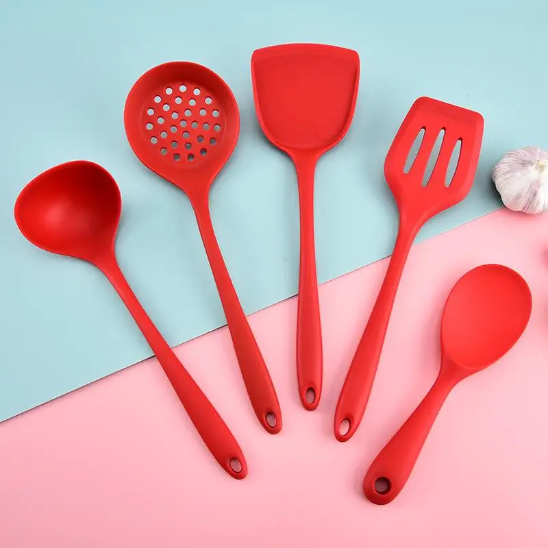 Silicone Kitchen Utensil Set, Food-grade Silicone, Including A Soup Ladle, Spatula, Rice Spoon, And Mixing Spoon
Silicone Kitchen Utensil Set, Food-grade Silicone, Including A Soup Ladle, Spatula, Rice Spoon, And Mixing Spoon