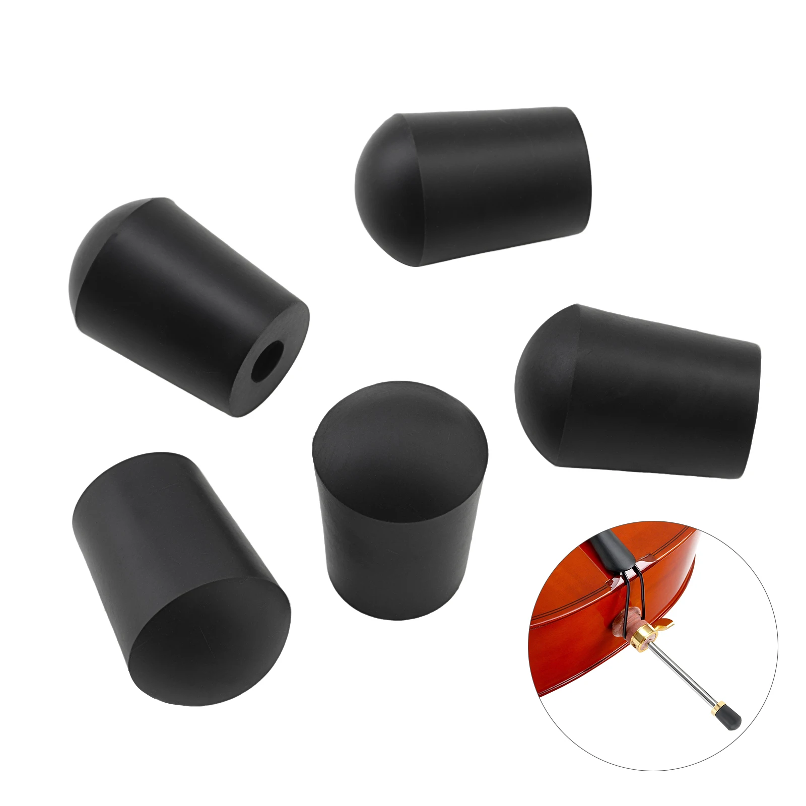 5 pcs Non-Slip Cello Endpin Rubber Stoppers, Cello Endpin Tip Rest Holders
5 pcs Non-Slip Cello Endpin Rubber Stoppers, Cello Endpin Tip Rest Holders