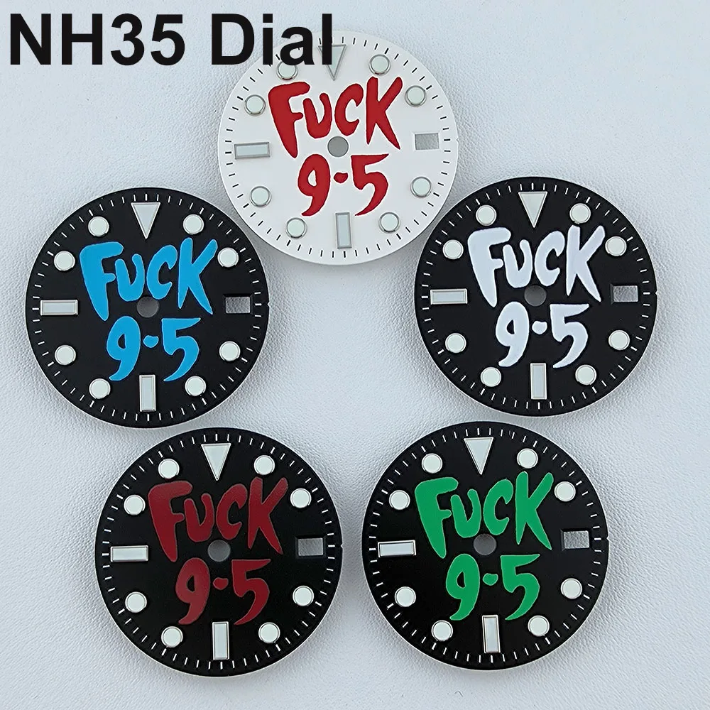 NH35 Dial 28.5mm Watch Dial Custom logo Dial Blue Luminous dial Fit NH Series movement watch accessories
NH35 Dial 28.5mm Watch Dial Custom logo Dial Blue Luminous dial Fit NH Series movement watch accessories