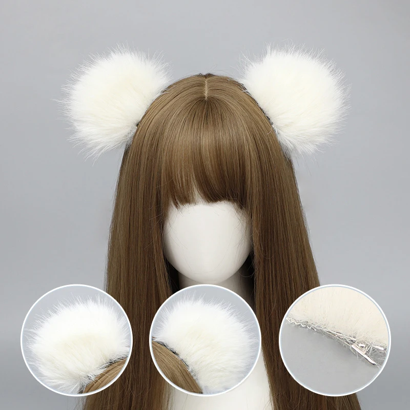 Cute Lolita Accessories Japanese Artificial Plush Bear Ear Headwear JK Costume Headdress Tona Bear Ear Headband Cosplay Prop
Cute Lolita Accessories Japanese Artificial Plush Bear Ear Headwear JK Costume Headdress Tona Bear Ear Headband Cosplay Prop