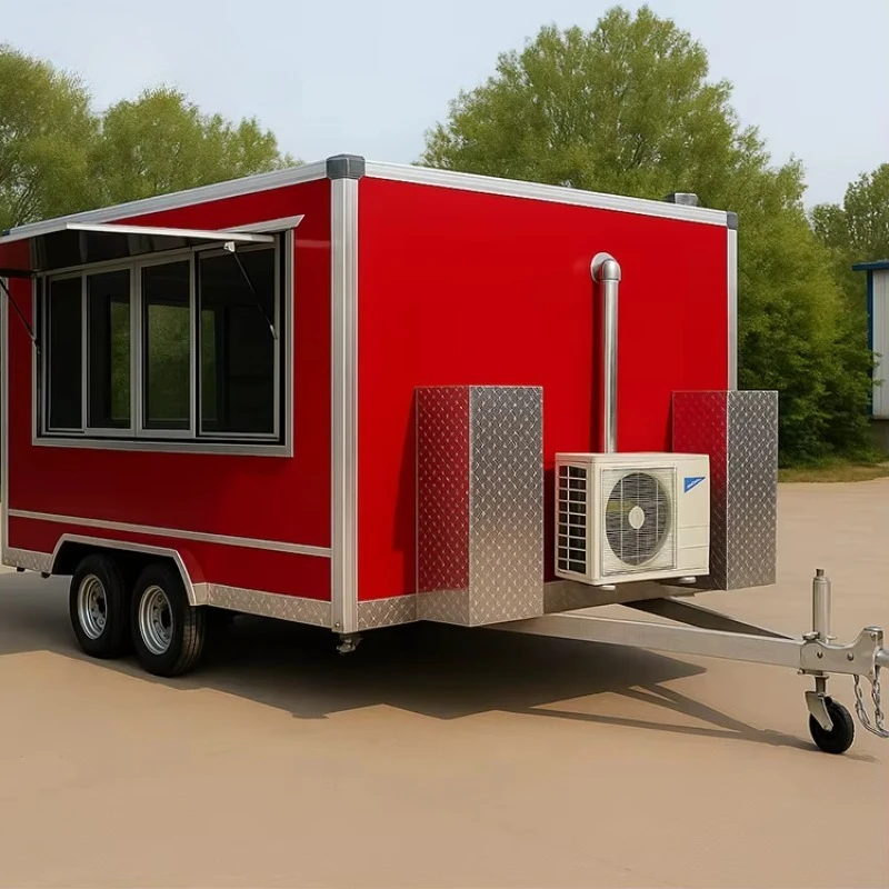 Modern Stainless Steel 16ft/4.8m Food Trailer with Full Kitchen for Pizza Hot Dog Ice Cream Vending
Modern Stainless Steel 16ft/4.8m Food Trailer with Full Kitchen for Pizza Hot Dog Ice Cream Vending
