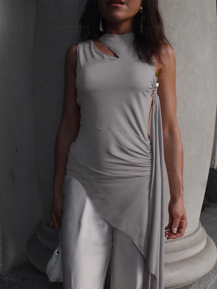 kliou Irregular Splice Women Tanks Summer Unique Ribbons Tied Slash Neck Super-Long Vest Fashion Solid Mujer Wild Streetwear Top
kliou Irregular Splice Women Tanks Summer Unique Ribbons Tied Slash Neck Super-Long Vest Fashion Solid Mujer Wild Streetwear Top