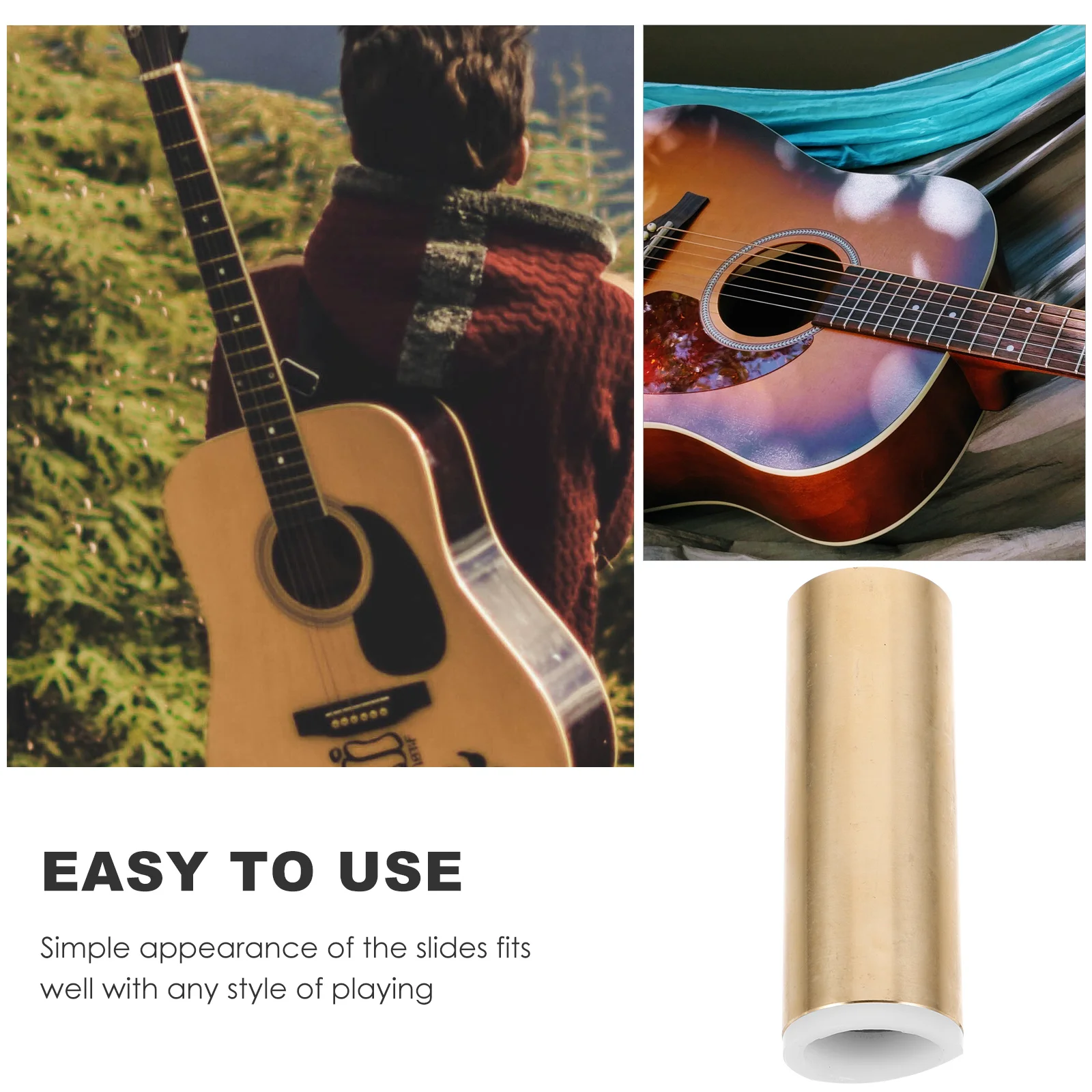 Adjustable Copper Guitar Slide For Acoustic Electric Bass Guitars Metal Slider Lightweight Music Instrument Accessory
Adjustable Copper Guitar Slide For Acoustic Electric Bass Guitars Metal Slider Lightweight Music Instrument Accessory