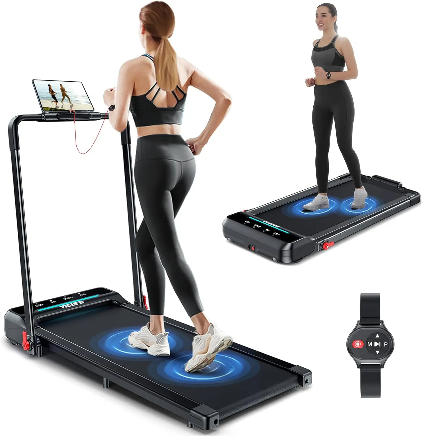Foldable 2 in 1 Under Desk Treadmill, 2.5HP Walking Pad for Home Office with Remote Control, LED Display, Free Installation
Foldable 2 in 1 Under Desk Treadmill, 2.5HP Walking Pad for Home Office with Remote Control, LED Display, Free Installation