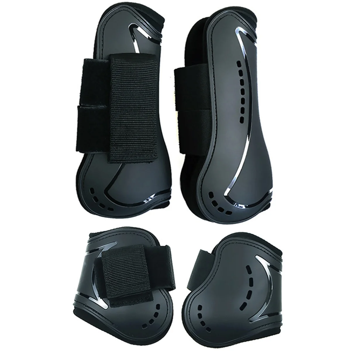 N84R 1Set Horse Leg Protective Boots Adjustable PU Neoprene Horse Splint Boots Leg Protection Support for Training Racing M
N84R 1Set Horse Leg Protective Boots Adjustable PU Neoprene Horse Splint Boots Leg Protection Support for Training Racing M