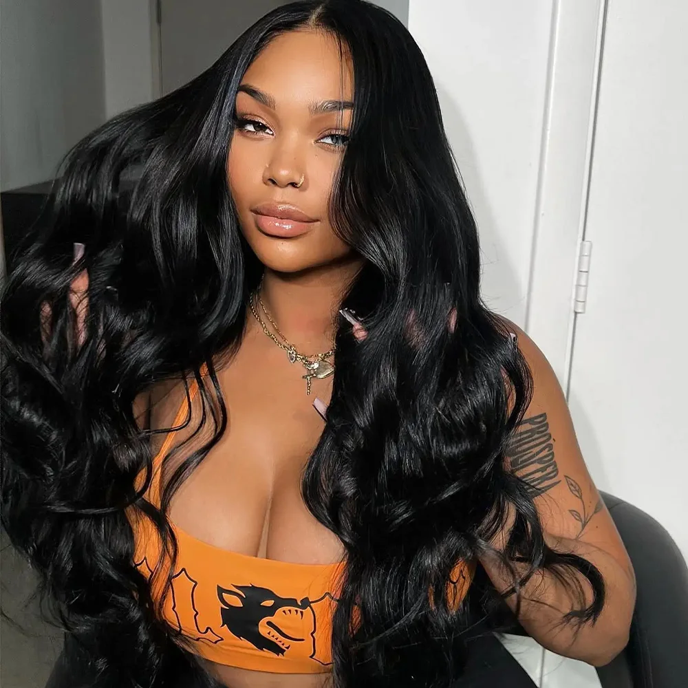 36 46 Inch Body Wave 13x4 HD Lace Frontal Wig PrePlucked 13x6 Transparent Lace Front Brazilian Human Hair Wigs For Women 220Density
36 46 Inch Body Wave 13x4 HD Lace Frontal Wig PrePlucked 13x6 Transparent Lace Front Brazilian Human Hair Wigs For Women 220Density