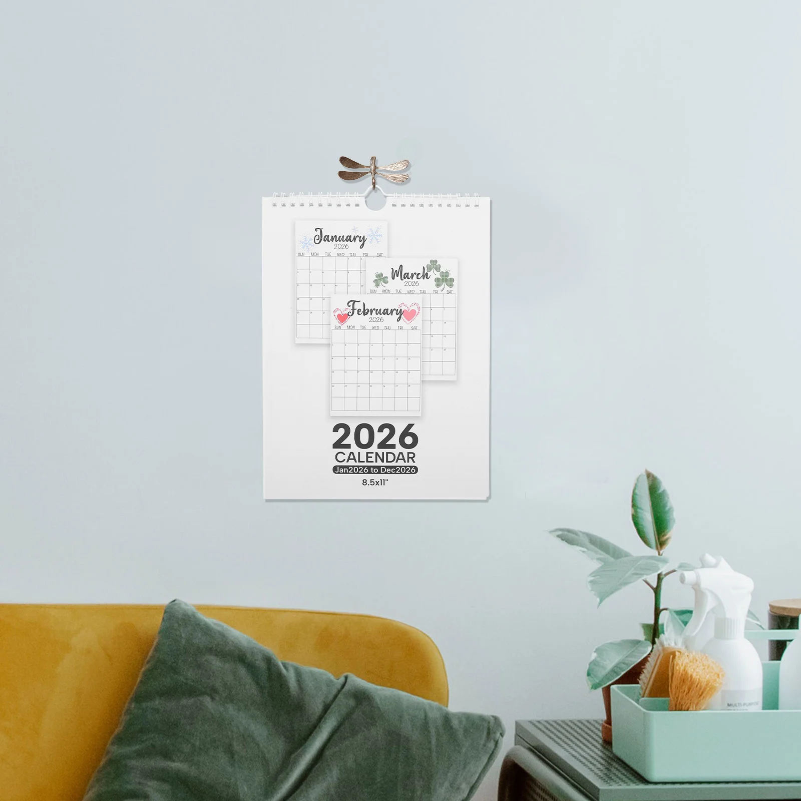 2026 Minimalist Wall Calendar 12 Months Planner Jan to Dec Hanging Monthly Organizer with Holiday Marked Blocks for Home Decor
2026 Minimalist Wall Calendar 12 Months Planner Jan to Dec Hanging Monthly Organizer with Holiday Marked Blocks for Home Decor