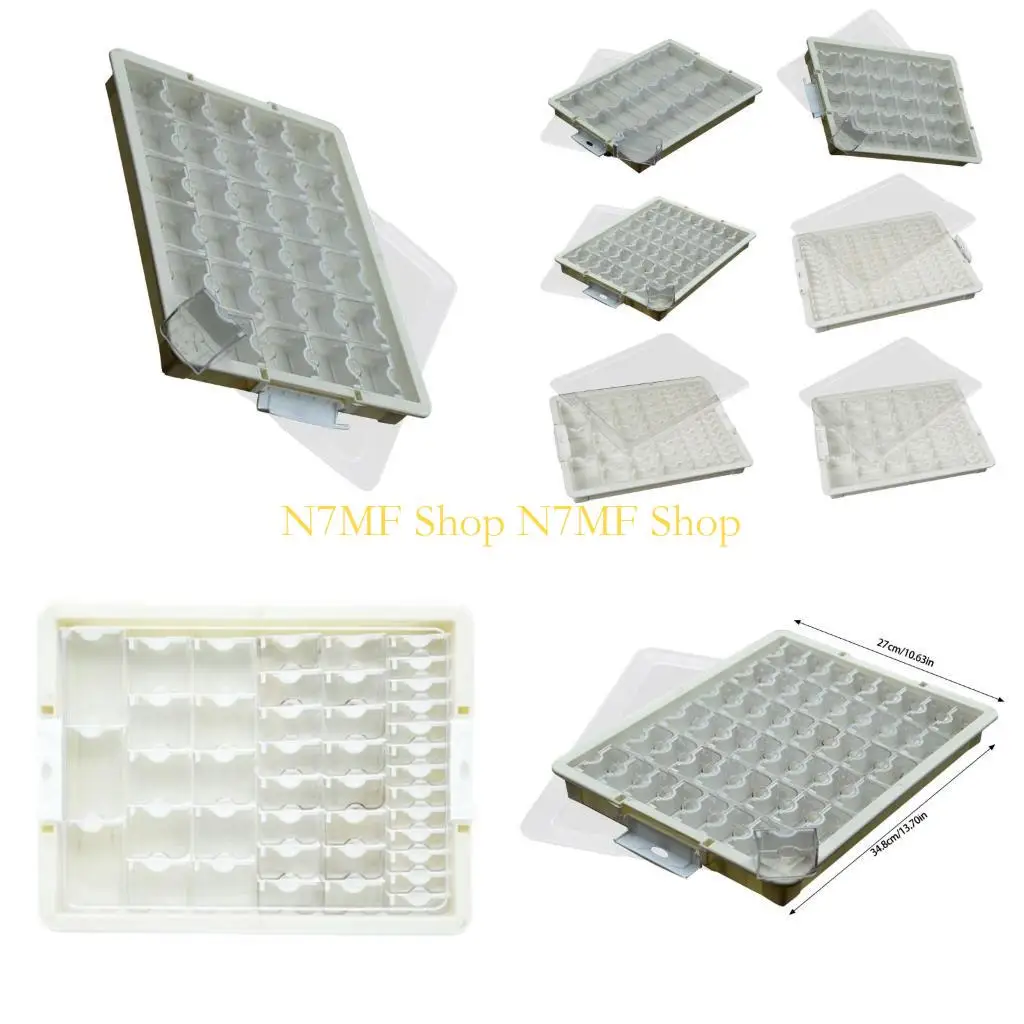 N7MF Professional Bead Sorting Tray with Transparent Lid Jewelry Storage Container
N7MF Professional Bead Sorting Tray with Transparent Lid Jewelry Storage Container
