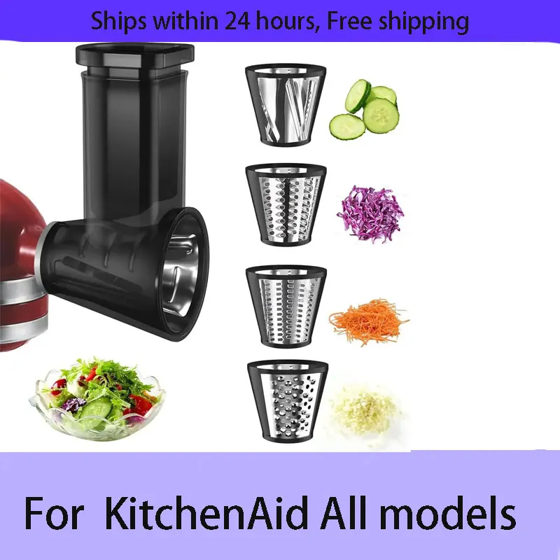 For all KitchenAid Stand Mixe Slicer Shredder Attachment for KitchenAid , Slicer Attachment with 4 Blades
For all KitchenAid Stand Mixe Slicer Shredder Attachment for KitchenAid , Slicer Attachment with 4 Blades