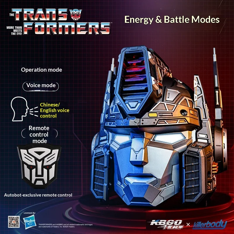 KBGO Transformers G1 Optimus Prime Wearable Helmet - Voice-Controlled with Light-Up LED Eyes & Movable Mask, Collectible Armor
KBGO Transformers G1 Optimus Prime Wearable Helmet - Voice-Controlled with Light-Up LED Eyes & Movable Mask, Collectible Armor