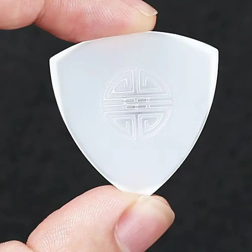 Guitar Plectrums Non-slip Guitar Pick Nylon Universal Ruan Pick Plectrum Triangle Performance Ukulele Guitar Fingertip Guards