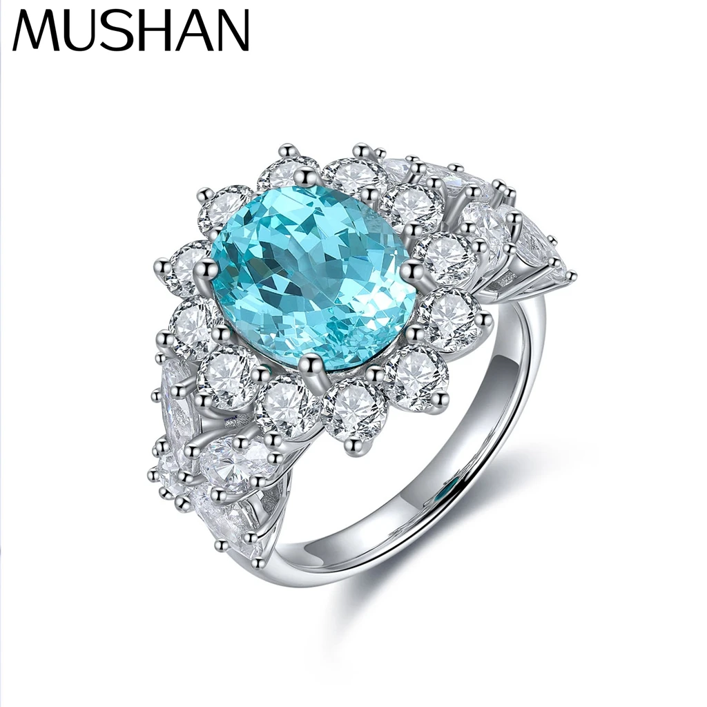 MUSHAN Custom Jewelry 925 Sterling Silver Ring Lab Blue Ruby Heart Luxury Ring for Women 18K Gold Plated GRC Certificate Rings
MUSHAN Custom Jewelry 925 Sterling Silver Ring Lab Blue Ruby Heart Luxury Ring for Women 18K Gold Plated GRC Certificate Rings