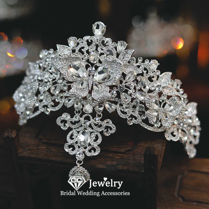 CC Crowns for Women Wedding Hair Accessories Bridal Headpiece Engagement Jewelry Butterfly Shape Coronets Pendant Hairwear AN358
CC Crowns for Women Wedding Hair Accessories Bridal Headpiece Engagement Jewelry Butterfly Shape Coronets Pendant Hairwear AN358
