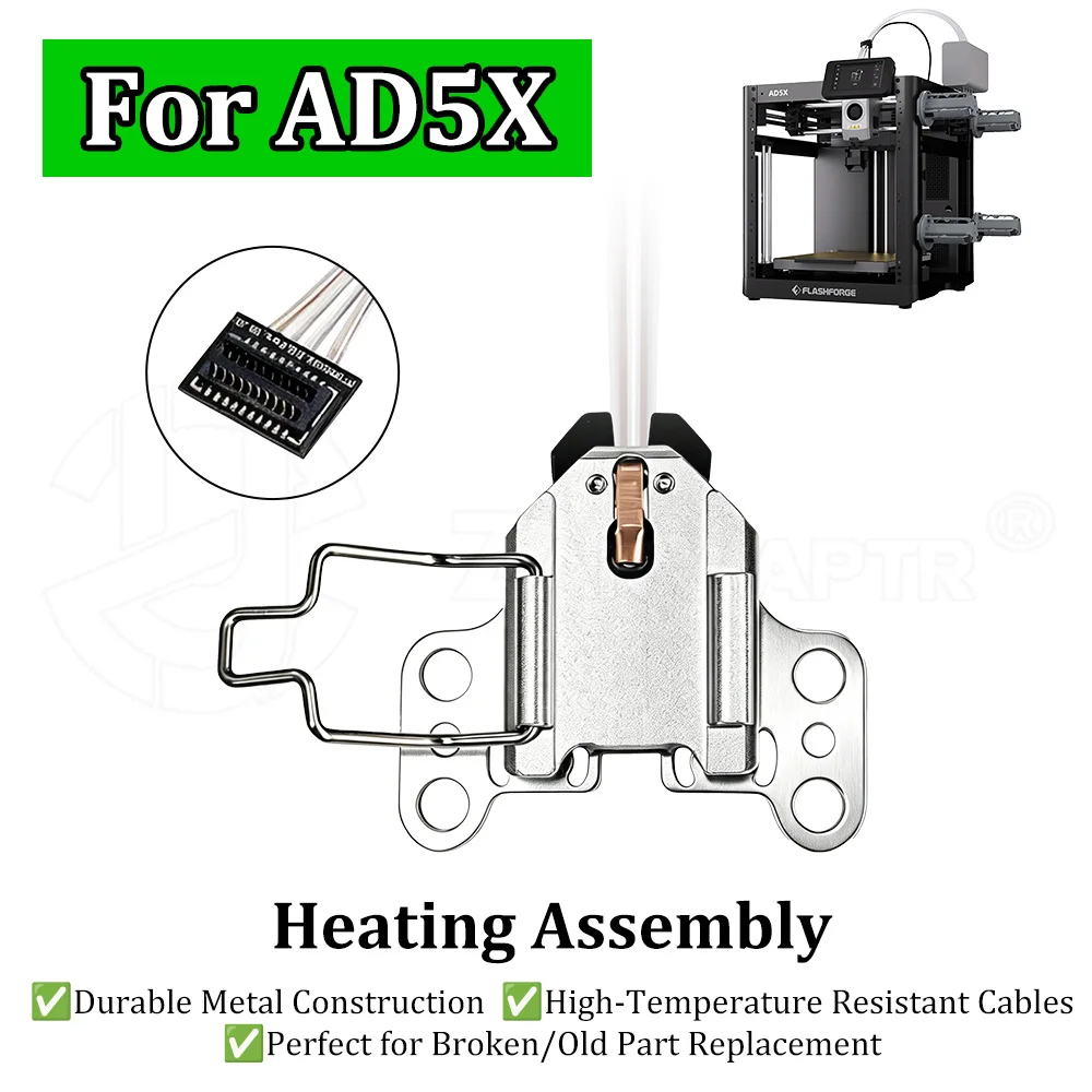 lashforge AD5X 3D Printer Hotend Heater Assembly Heating Block Thermistor Cartridge Extruder Replacement Accessories
lashforge AD5X 3D Printer Hotend Heater Assembly Heating Block Thermistor Cartridge Extruder Replacement Accessories