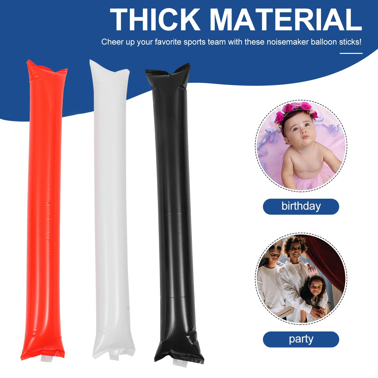 30pcs Inflatable Cheering Sticks Pe Makers For Concerts Sports Festivals Evening Shows Party Favors Lightweight
30pcs Inflatable Cheering Sticks Pe Makers For Concerts Sports Festivals Evening Shows Party Favors Lightweight