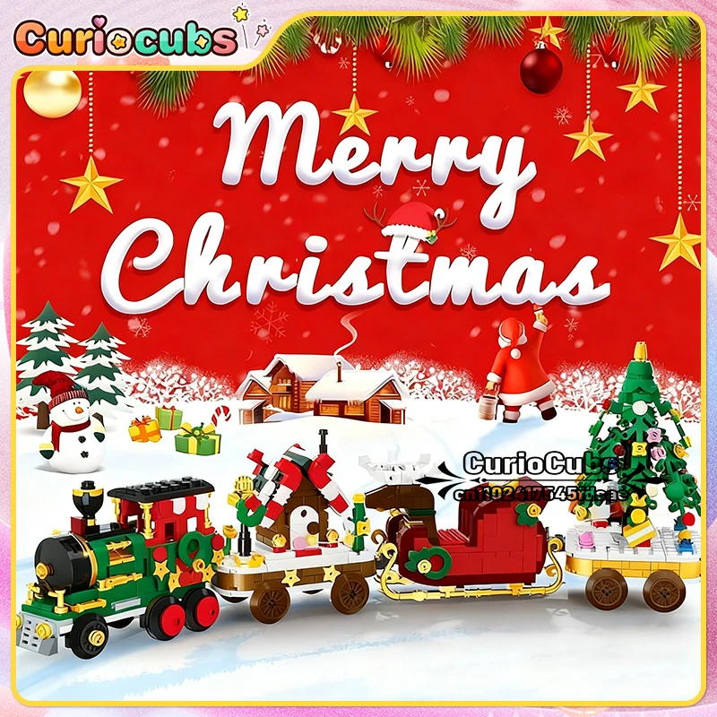 Christmas Train Building Block Santa Claus Sleigh Carriage Tree Street View Assembly Brick Model Home Decoration Kid Xmas Gifts
Christmas Train Building Block Santa Claus Sleigh Carriage Tree Street View Assembly Brick Model Home Decoration Kid Xmas Gifts
