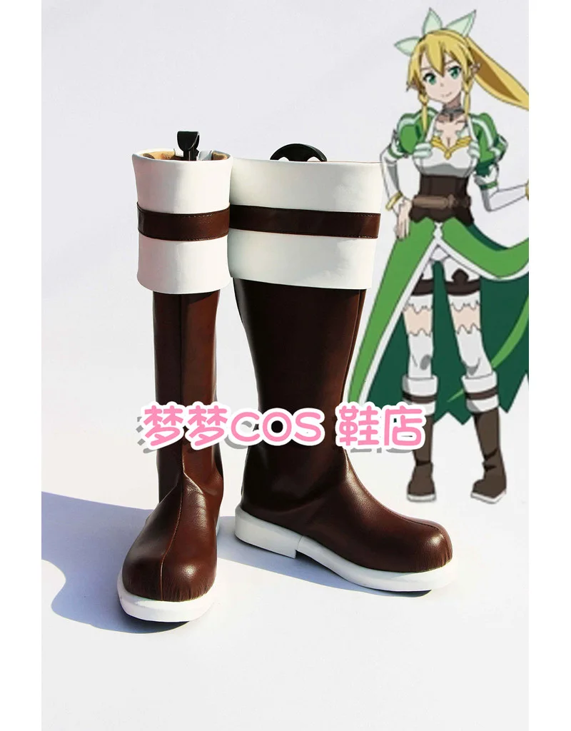 Anime Fairy Dance Kirigaya Suguha Cosplay Shoes Brown Long PU Leather Flat Sole Boots For Halloween Carnival
Anime Fairy Dance Kirigaya Suguha Cosplay Shoes Brown Long PU Leather Flat Sole Boots For Halloween Carnival
