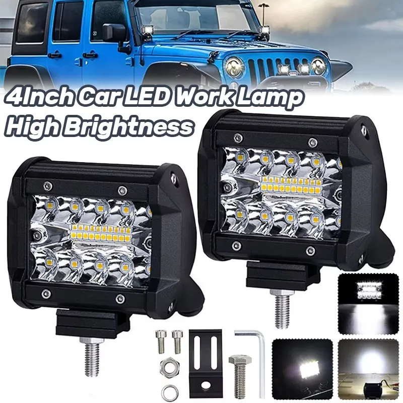 60W LED Work Light Bar Spot Flood Combo Offroad Lights Universal For Truck SUV ATV Fog Driving
60W LED Work Light Bar Spot Flood Combo Offroad Lights Universal For Truck SUV ATV Fog Driving