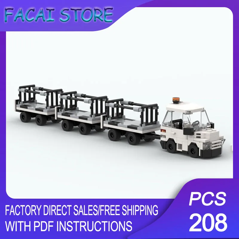 City Cars Moc Building Bricks Modular Airport Tug Luggage Carrier Model Technology Blocks Christmas DIY Toy Construction Gifts
City Cars Moc Building Bricks Modular Airport Tug Luggage Carrier Model Technology Blocks Christmas DIY Toy Construction Gifts