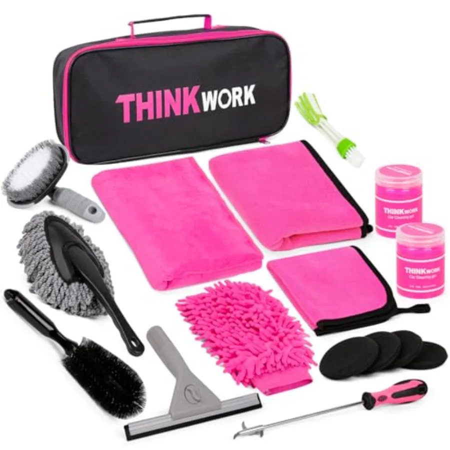 Pink Car Detailing Cleaning Kit, Car Wash Kit, Car Accessories for Women Suitable for Small and Medium Vehicles Such As Cars, T
Pink Car Detailing Cleaning Kit, Car Wash Kit, Car Accessories for Women Suitable for Small and Medium Vehicles Such As Cars, T