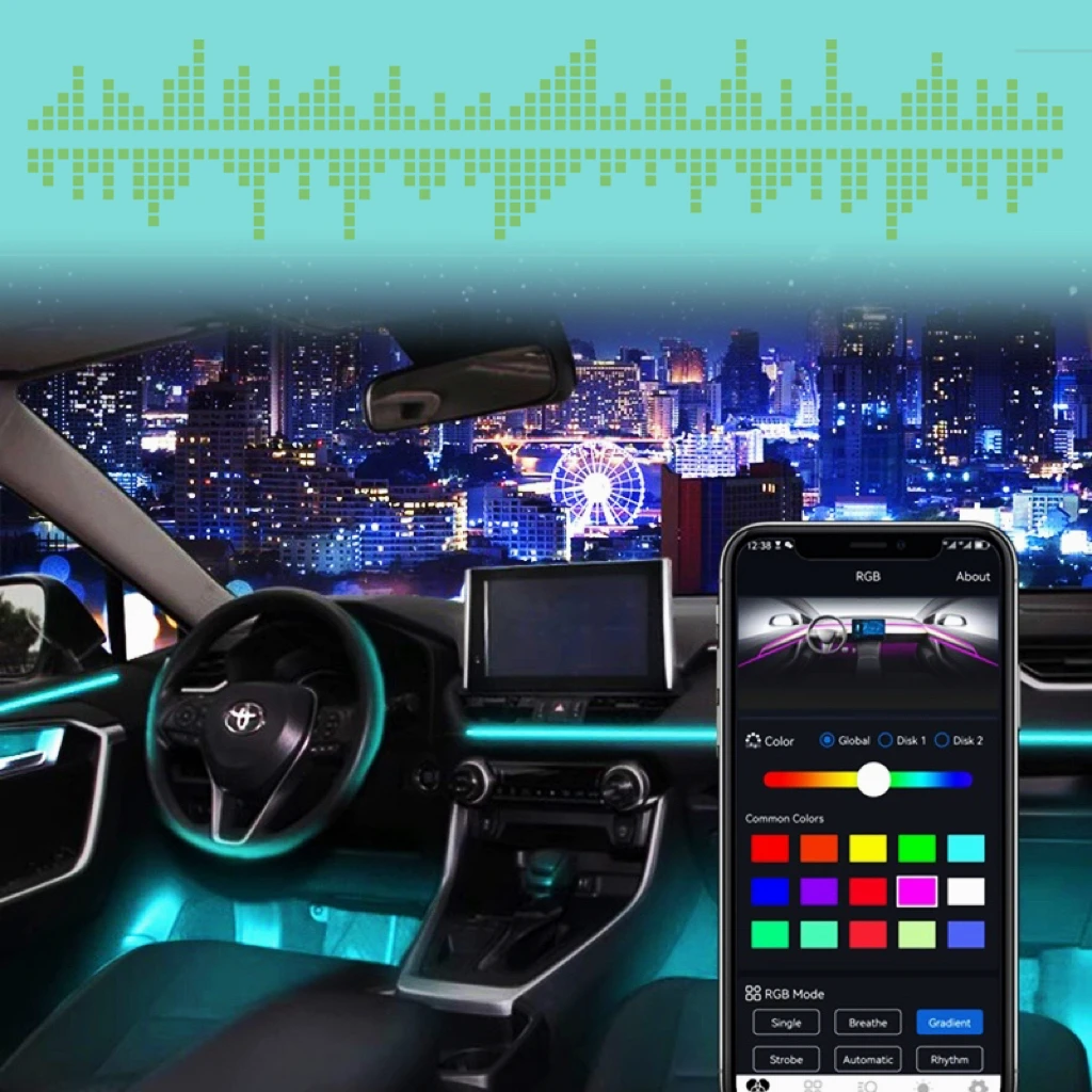 For 2021 Toyota VIOS RGB 64 Color Symphony Car Interior LED Acrylic Guide Fiber Optic Universal Decoration Ambient Lights
For 2021 Toyota VIOS RGB 64 Color Symphony Car Interior LED Acrylic Guide Fiber Optic Universal Decoration Ambient Lights